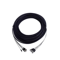HANKE kabel lapis baja serat optik, konektor kabel LC-LC 4core Singlemode Multimode GYFJH FTTA komunikasi G657A1