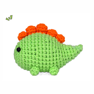 Kids Promotional Dinosaur Knitting Craft <b>Crochet</b> Toys Wobble <b>Beginner</b> <b>Crochet</b> Starter <b>Kit</b> - Product Image 2