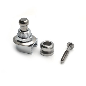 4 Piezas de Cierres de Correa de Guitarra Metálicos Yootones, Adaptador de Liberación Rápida de Seguridad para Guitarra Eléctrica, Bajo, Ukelele (Plateado, Hecho en China) - Product Image 2