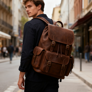 <span class=keywords><strong>Zaino</strong></span> in <span class=keywords><strong>Pelle</strong></span> Personalizzato da 15 Pollici per Laptop, <span class=keywords><strong>Zaino</strong></span> Vintage da Viaggio in Vera <span class=keywords><strong>Pelle</strong></span> Resistente per <span class=keywords><strong>Uomo</strong></span> in Offerta - Product Image 6