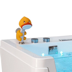 Petite <span class=keywords><strong>baignoire</strong></span> pour animaux de compagnie (chats et chiens) avec lumière LED à bulles, 10 niveaux de réglage, écran tactile pour massage des animaux - Product Image 3
