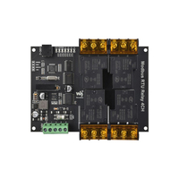 Modul Relay 4-ch RTU industri Modbus dengan antarmuka RS485 30A indikator LED Onboard arus tinggi perlindungan Multi isolasi