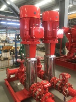 Pompe centrifuge verticale multi-étages NMFIRE conforme à la norme NFPA20, 10 CV, pompe de surpression pour lutte contre l'incendie, en fonte ductile, électrique