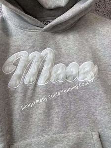 MH1140 사용자 정의 자수 패치 남성용 코튼 후디 남성용 헤비급 후드 캐주얼 후드 - Product Image 4