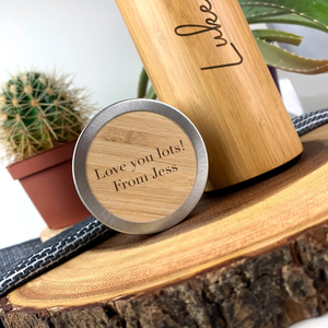 Bamboo Water Bottle <b>Thermos</b> New Products Travel Business Eco-friendly Aluminum Portable Vacuum Flasks & Thermoses - Product Image 3
