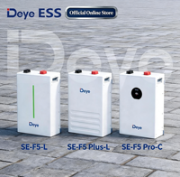 Nouvelle batterie LiFePO4 Deye SE-F5-L/SE-F5-PLUS-L/SE-F5 Pro-C 100 Ah/5,12 KWh, montable au mur, pour système solaire