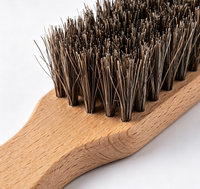 Brosses en bois de hêtre et crin de cheval pour l'entretien des articles en cuir, le dépoussiérage et l'élimination de la poussière de la papeterie et des claviers