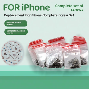 Kit complet de vis pour réparation <span class=keywords><strong>iPhone</strong></span>, comprenant des vis Pentalobe, Tri-point et Phillips pour écran, batterie et carte logique, coffret de vis. - Product Image 4