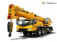 Grue sur camion XCMG QY80K5D d'occasion, 80 tonnes, flèche de 47 m, grue hydraulique mobile, équipement de levage pour travaux de construction lourde