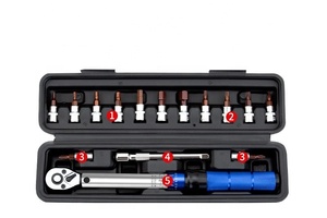Clé dynamométrique à cliquet 1/4 pouce 17,7-212,4 in.lb / 2-24 Nm avec dégagement rapide pour réparation automobile, jeu de 15 clés dynamométriques - Product Image 3