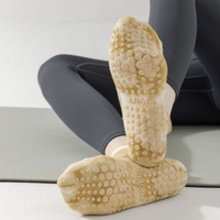 Chaussettes de yoga antidérapantes Morandi Tie Dye en gros, avec empeigne ouverte, en Spandex/Coton, chaussettes de sport avec option logo sur le revers