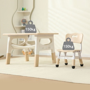 Mẫu Giáo Đồ Nội Thất Có Thể Điều Chỉnh Graffiti Máy Tính Để Bàn Trẻ Em Hoạt Động Bảng Toddler Nghiên Cứu Bảng Và Ghế Set Với Lưu Trữ Kệ - Product Image 4