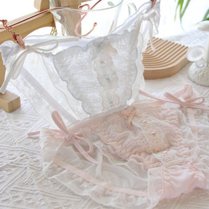 Panties de Encaje con Lazo y Volantes al Estilo de las Camareras Japonesas, Muy Populares, Sexys y <span class=keywords><strong>Lindas</strong></span> para Mujer, que Emiten una Atmósfera Sensual y Adorable - Product Image 3