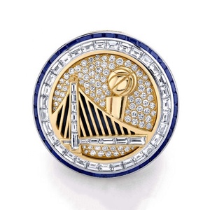 Golden State Warriors per anelli di moda in lega di 2017 per gli appassionati regalo da collezione per gli anniversari delle feste USA basket - Product Image 2