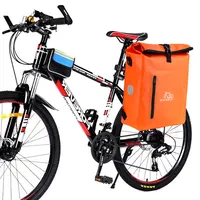 Pabrik Disesuaikan Ukuran Logo Warna 10L 15L 20L Kualitas Tinggi Oranye Pvc Tas Sepeda Perjalanan Tahan Air