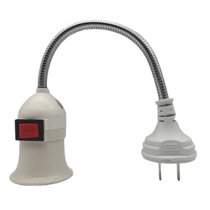 E27 Trực Tiếp Cắm Trong Xoay Đầu E27 Ổ Cắm Bóng Đèn Chủ Với Chuyển Đổi EU Cắm <span class=keywords><strong>LED</strong></span> Bảng Đèn Thép Không Gỉ Ống Chỉ Đạo Đòn Bẩy - Product Image 3