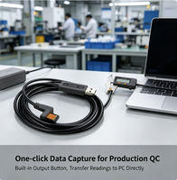 Câble USB direct étanche MITUTOYO 06AFM380C USB-ITN-C avec interrupteur de données pour outils
