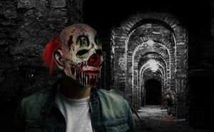 HLC ODM Halloween <span class=keywords><strong>Killer</strong></span> Clown Mask Evil Joker <span class=keywords><strong>Zombie</strong></span> Horror Face Máscara de látex Suministros de disfraces para adultos para fiesta Cosplay Props - Product Image 4