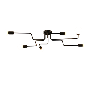 PM rétro E27 suspension multi-tige en <span class=keywords><strong>fer</strong></span> forgé maison salon décoratif Art déco Style lustre suspendu plafond Classique - Product Image 4