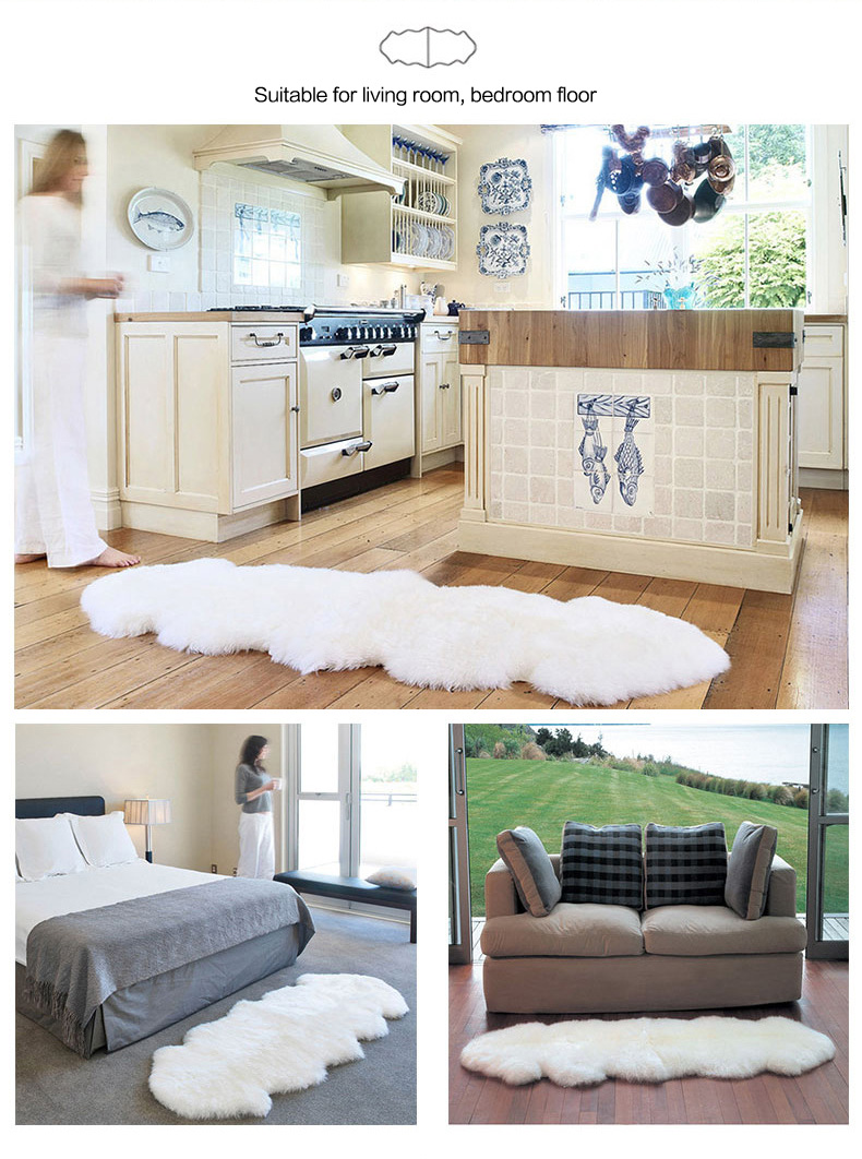 Imitation Wool Carpet Mats Fluffy Shaggy Modern 3D Plastic Bag Chinese Living Room Plant Rectangle Rugs Nonwoven Mallas CN;JIA
