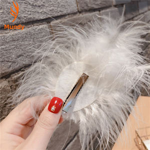 Épingle à cheveux artisanale en perles et <span class=keywords><strong>plumes</strong></span>, avec décoration en alliage en forme de branche, pour salon de yoga, atelier floral, marché artisanal, festival culturel Hanfu - Product Image 2