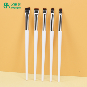 Brocha de Maquillaje Individual de Marca Propia Plana <span class=keywords><strong>para</strong></span> Delineador de Ojos Cejas y <span class=keywords><strong>Corrector</strong></span> Brocha Plana Angular Ultra Fina <span class=keywords><strong>para</strong></span> Delineador - Product Image 3