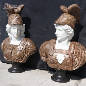 Statue <span class=keywords><strong>de</strong></span> sculpture <span class=keywords><strong>de</strong></span> tête <span class=keywords><strong>de</strong></span> <span class=keywords><strong>buste</strong></span> <span class=keywords><strong>de</strong></span> Napoléon en pierre décorative d'intérieur et d'extérieur en marbre antique - Product Image 2