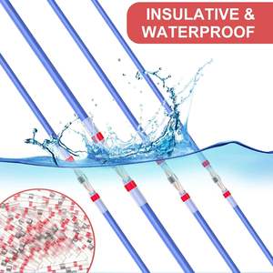 ขั้วต่อสายไฟแบบหดด้วยความร้อนสำหรับวิศวกรรมเคมี 300 ชิ้น แบบใสพร้อมแถบสีแดง ขั้วต่อสายไฟกันน้ำ - Product Image 2