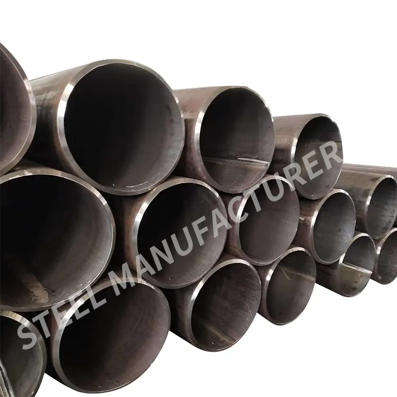 Ms Steel ERW carbon ASTM A53 black iron pipe welded sch40 steel pipe for building material