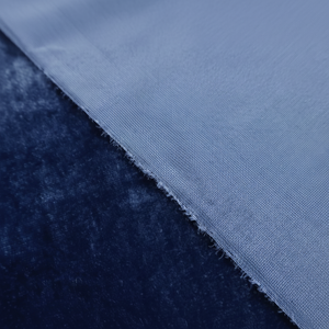Qualité supérieure Micro 9000 Velours Robe Matériel Bleu Marine 145 cm Largeur pour Vêtements Mariages Bagages-MTG - Product Image 1