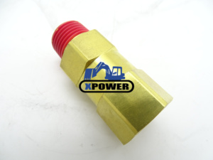 Vanne de contrôle de frein 8M3368 8M-3368 pour système hydraulique de moteur diesel 815B 120G 140G, vanne unidirectionnelle 1/2-14 NPT - Product Image 4