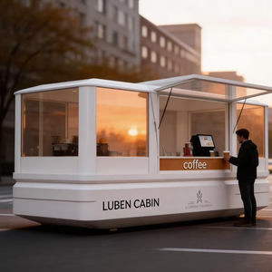 Kiosque mobile multifonctionnel, bar à café, boutique préfabriquée en conteneur, café en capsule, maisons pour les zones touristiques et les centres commerciaux - Product Image 3