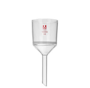 メイワラビー ホウケイ酸ガラス<span class=keywords><strong>3.3</strong></span> フィルターファンネル フリットディスク付き 100ml G1-G6 化学実験用 - Product Image 3