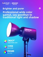 [Nouveau modèle] /Aitushi pour Aimengla Ray 360c Lumière d'ambiance vidéo en direct pleine couleur 360W