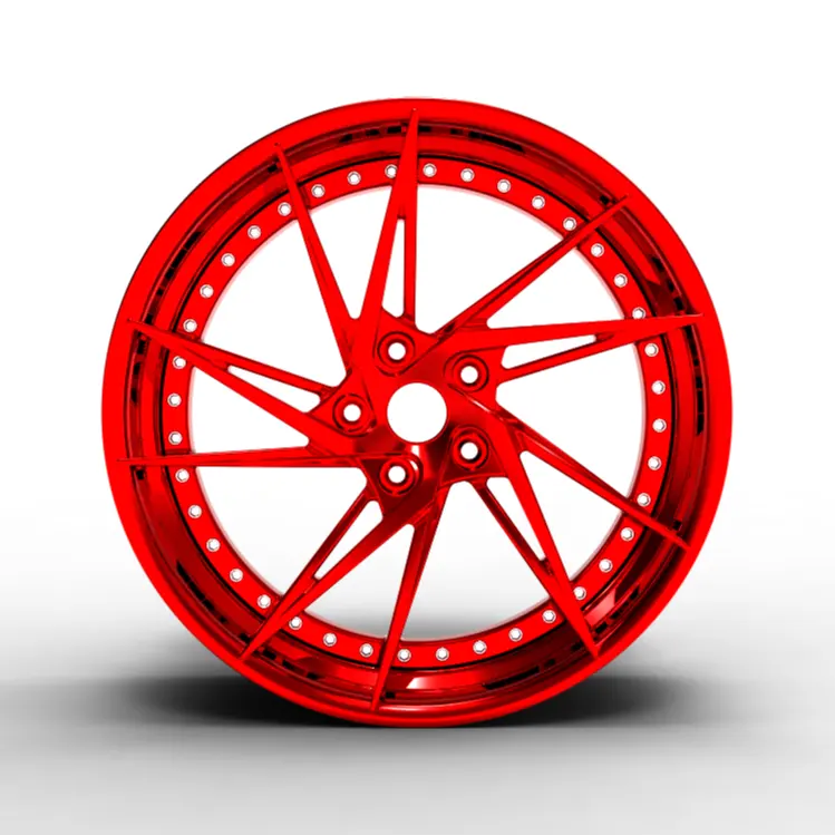 Custom Concave Design red wheel 18 19 20 21 22 Inch Forged Aluminum Wheel RIMS Alloy Passenger Car Wheels