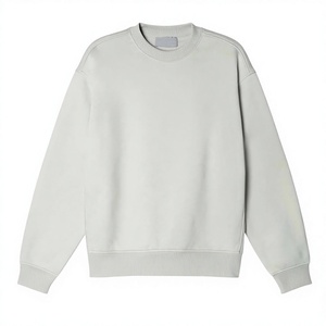 Sudadera de Cuello Redondo para Hombre, Corte Regular, Color Sólido, Informal, Tejida, 100% Algodón, para Otoño - Product Image 2