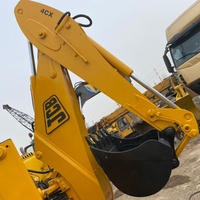 Traktor Excavator Diesel JCB 4x4 Kapasitas Bucket 0.4m, Backhoe Loader Depan, Wheel Loader, Gearbox, Pompa Gear, Motor, Bearing 2.5