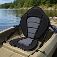 Siège de kayak confortable avec coussin de soutien dorsal rembourré, chaise de bateau amovible pour kayak et canoë, pour commandes en gros, approvisionnement et exportation