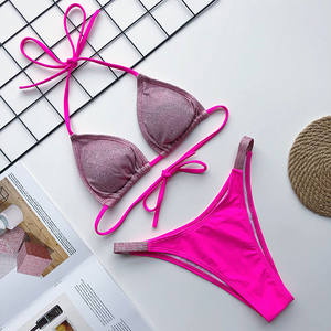 Fabricante <span class=keywords><strong>de</strong></span> Marca Privada, Bikini Sexy <span class=keywords><strong>de</strong></span> 2 Piezas, Conjunto <span class=keywords><strong>de</strong></span> Trajes <span class=keywords><strong>de</strong></span> <span class=keywords><strong>Baño</strong></span> para Mujer, Traje <span class=keywords><strong>de</strong></span> <span class=keywords><strong>Baño</strong></span> Personalizado - Product Image 3