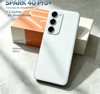 Teléfono celular desbloqueado Spark 40 Pro+ con doble tarjeta SIM, conveniente para la vida diaria, teléfono 5G con descarga de video.