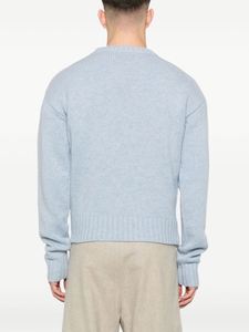 Nouveau pull personnalisé de couleur unie tricoté à la mode avec pull rayé en laine à col rond pour pull tricoté pour hommes - Product Image 3