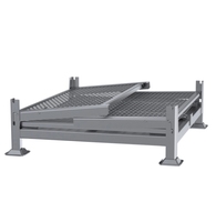 Palette en treillis métallique robuste en acier galvanisé, capacité de 500 à 2000 kg, conteneur en treillis métallique portable et pliable pour entrepôt, empilable