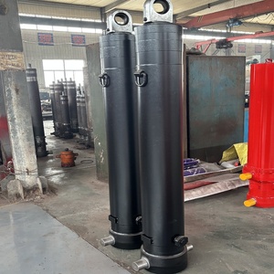 Cylindre hydraulique multi-étages à montage frontal de qualité supérieure pour camion à benne basculante, 6 étages, simple action, avec tige chromée - Product Image 2