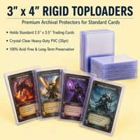 Porte-cartes rigides transparents en PVC 3x4 pour cartes de visite – Design minimaliste en plastique sans fermeture