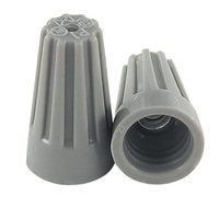 Conectores de cable eléctrico tipo P1 gris, AWG 22-14, con inserto de resorte, tapas giratorias, terminales de tornillo de 6A