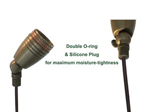 Solid Brass Cảnh Spotlight, Điện Áp Thấp Ngoài Trời Hướng Lên Ánh Sáng, Với MR16 <span class=keywords><strong>LED</strong></span> Bulb Lớn Rugged Spot Light - Product Image 6