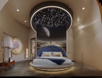 Magnifique Villa Personnalisée en Forme de Bateau de Contes de Fées, Maisonnette Préfabriquée en Aluminium Effet Bois pour Glamping, Cabane en Alliage à 2 Étages pour Complexe Forestier