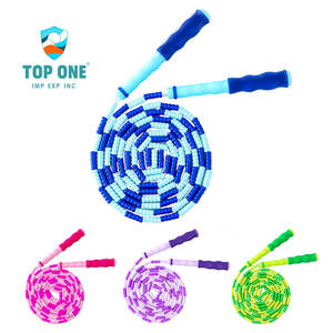 TopOne vente en gros pas cher léger long manche Grain Pvc enfants enfants perlé saut corde à sauter - Product Image 1