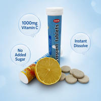 Tabletas Efervescentes de Vitamina C, Directo de Fábrica, Marca Privada, Suplemento para la Salud del Adulto, Antioxidante, Inmunológico, Anti-Fatiga