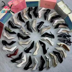 Zapatos de Tacón Alto de Moda para Mujer, Zapatos de Boda de Alta Calidad con Lazo y Perlas, Mezcla de Materiales, Parte Superior de PU/PVC, para Todas las Temporadas, Fujian - Product Image 2